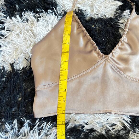 Garage Satin Babydoll Halter Top Coquette Fairycore Soft Girl Romantic Medium - Picture 5 of 6